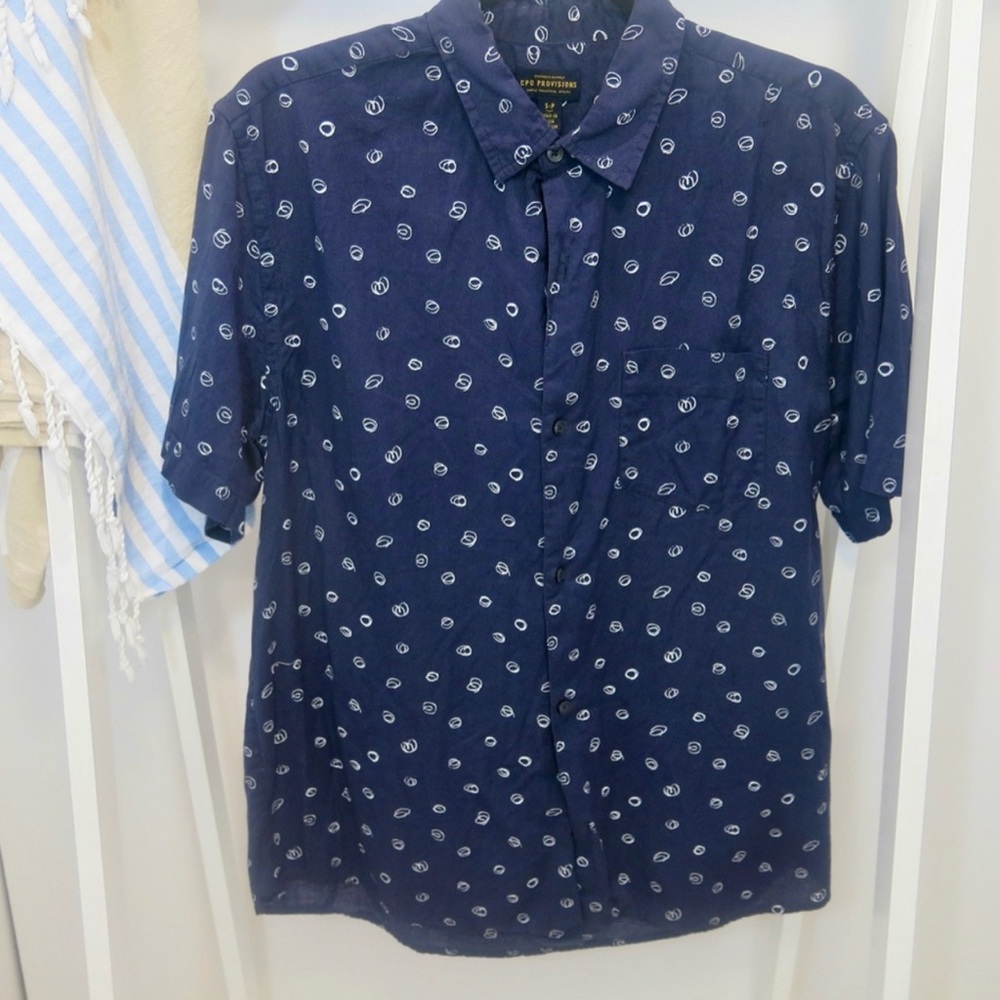 CPO Provisions men’s short sleeved button down